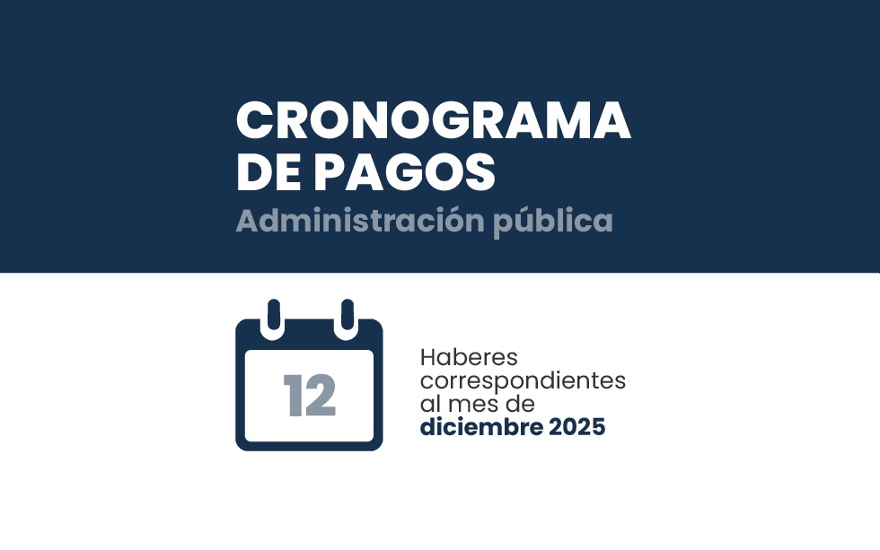 Cronograma de pagos de diciembre